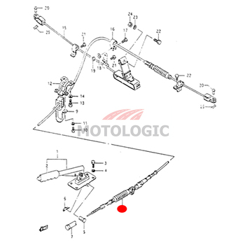 PARKING BRAKE CABLE SUZUKI SAMURAI SERIES