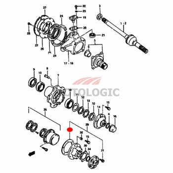 LOCKING HUB PACKING SUZUKI SAMURAI SERIES