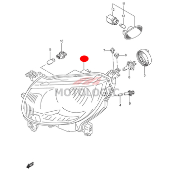 HEAD LAMP LH SUZUKI IGNIS SERIES