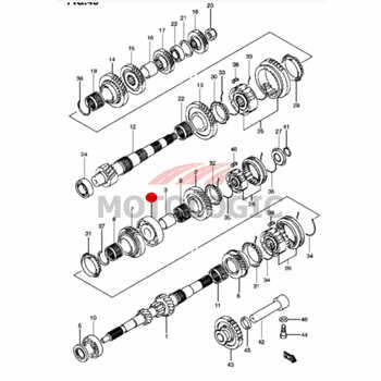 INPUT SHAFT BEARING LEFT SUZUKI SWIFT SERIES