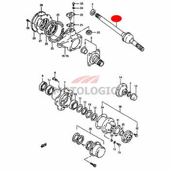 DRIVE SHAFT FRONT LEFT SUZUKI SAMURAI SERIES