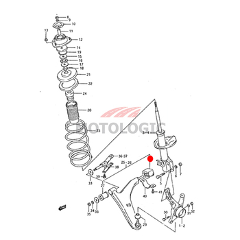 SUSPENSION ARM REAR BUSHING SUZUKI SWIFT SERIES