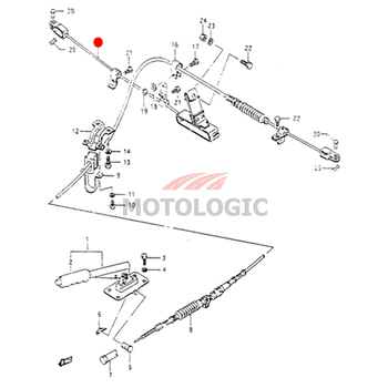 PARKING BRAKE CABLE SUZUKI SAMURAI SERIES