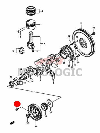 CRANKSHAFT PULLEY BOLT SUZUKI SWIFT SERIES