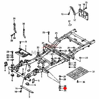 CHASSIS BODY MOUNTING BOTTOM SUZUKI VITARA SERIES