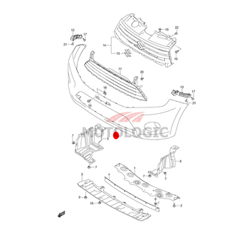 FRONT BUMPER SUZUKI CELERIO SERIES