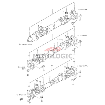 UNIVERSAL JOINT SET SUZUKI SAMURAI SERIES