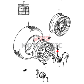 WHEEL NUT SUZUKI JIMNY SERIES