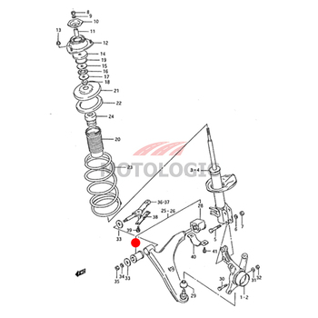 SUSPENSION ARM FRONT BUSHING SUZUKI SWIFT SERIES