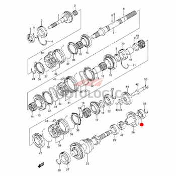 COUNTERSHAFT REAR BEARING SUZUKI SAMURAI SERIES