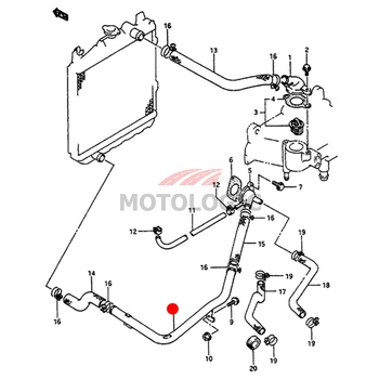 RADIATOR OUTLET PIPE SUZUKI MARUTI 800 SERIES