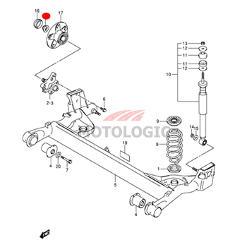 REAR AXLE NUT SUZUKI RITZ SERIES