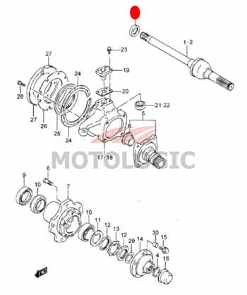 FRONT AXLE OIL SEAL SUZUKI VITARA SERIES