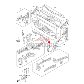 FRONT FENDER UPPER BRACKET LH SUZUKI IGNIS SERIES