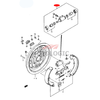 REAR WHEEL CYLINDER LEFT SUZUKI SAMURAI SERIES