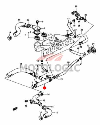 INLET WATER PIPE SUZUKI SAMURAI SERIES