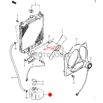 WATER RESERVOIR TANK SUZUKI MARUTI 800 SERIES