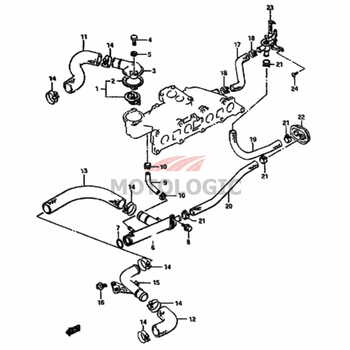 OUTLET RADIATOR PIPE SUZUKI SAMURAI SERIES