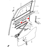 FRONT GLASS CHANNEL RUBBER SUZUKI SAMURAI SERIES