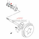 REAR WHEEL BEARING RETAINER RING SUZUKI JIMNY SERIES
