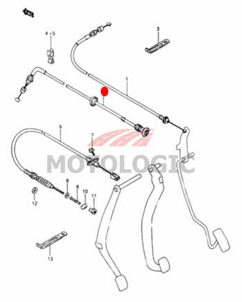 CHOKE CABLE SUZUKI SAMURAI SERIES