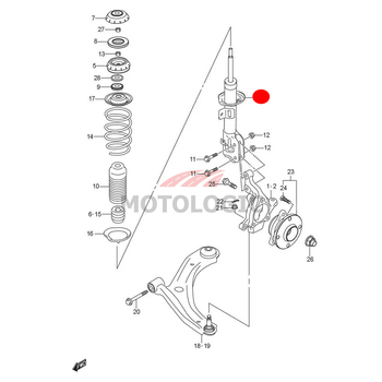 FRONT SUSPENSION STRUT LH SUZUKI IGNIS SERIES