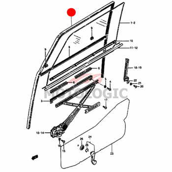 GLASS RUN CHANNEL SUZUKI SAMURAI SERIES