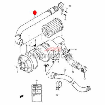 COOL AIR HOSE SUZUKI SAMURAI SERIES