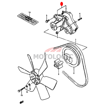 WATER PUMP SUZUKI SAMURAI SERIES