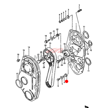 TIMING BELT INSIDE COVER GROMMET SUZUKI 800 SERIES