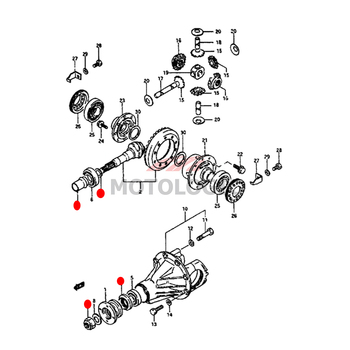 FRONT DIFFERENTIAL REPAIR KIT SUZUKI SAMURAI SERIES