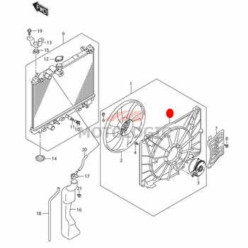 FAN SHROUD SUZUKI BALENO SERIES