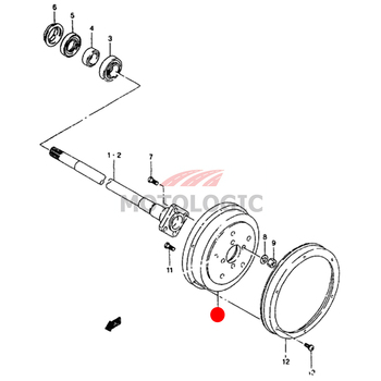 REAR BRAKE DRUM SET SUZUKI SAMURAI SERIES