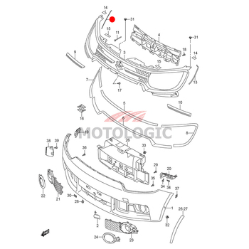 RADIATOR GRILLE PROTECTOR RH SUZUKI IGNIS SERIES