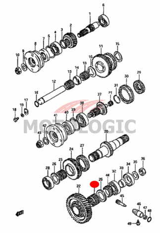 BEARING T/F OUT LOW GEAR SUZUKI SAMURAI SERIES