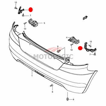 REAR BUMPER HOLDER RIGHT SUZUKI SWIFT SERIES