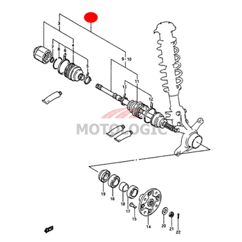  FRONT DRIVE SHAFT LEFT SUZUKI MARUTI 800 SERIES