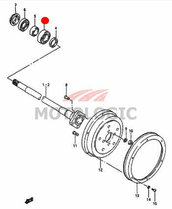 REAR AXLE BEARING SUZUKI SAMURAI SERIES