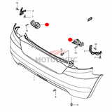 REAR BUMPER HOLDER RIGHT SUZUKI SWIFT SERIES
