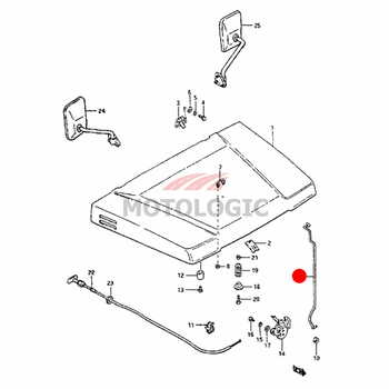 FRONT HOOD STAY ROD SUZUKI SAMURAI SERIES