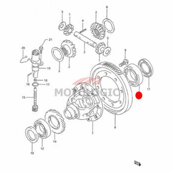 DIFFERENTIAL BEARING SUZUKI CELERIO SERIES