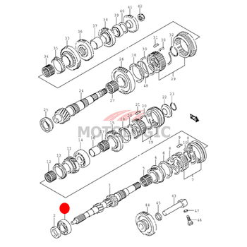 INPUT SHAFT BEARING RIGHT SUZUKI ALTO SERIES