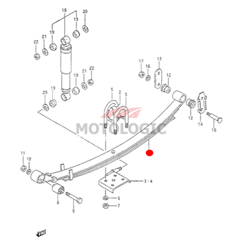 REAR LEAF SPRING SUZUKI SAMURAI SERIES