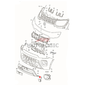 TOWING HOOK CAP SUZUKI IGNIS SERIES