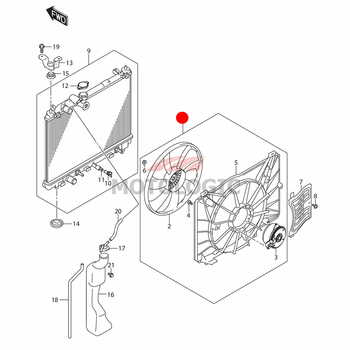 ENGINE COOLING FAN SUZUKI SWIFT SERIES