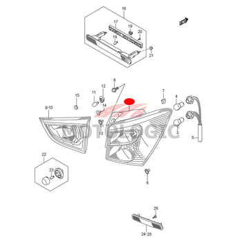 REAR LAMP RIGHT SUZUKI S-CROSS SERIES