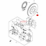 FRONT DISC BRAKE SCREW SUZUKI SWIFT SERIES
