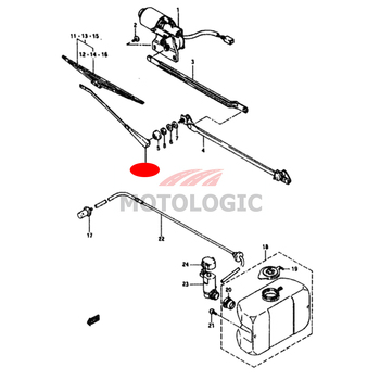 WIPER ARM LEFT SUZUKI SAMURAI SERIES