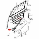FRONT DOOR WINDOW REGULATOR RIGHT SUZUKI SAMURAI SERIES
