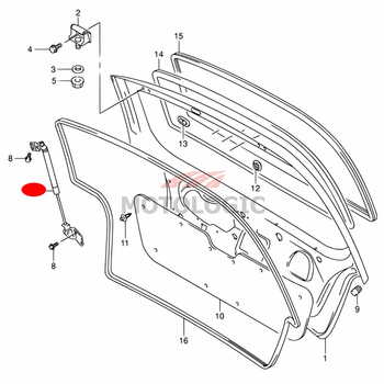 BACK DOOR BALANCER RIGHT SUZUKI ALTO SERIES